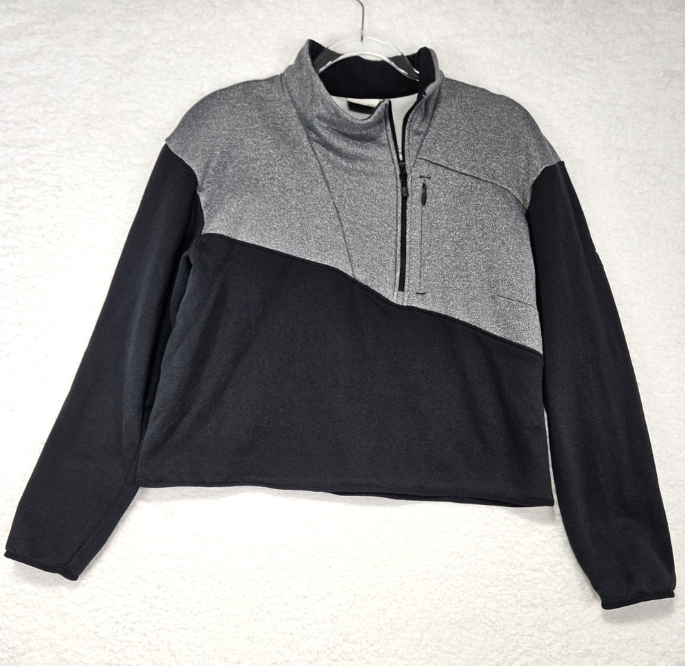 Columbia Sportswear Company Cropped Long Sleeve Gray/Black Jacket Women's Large